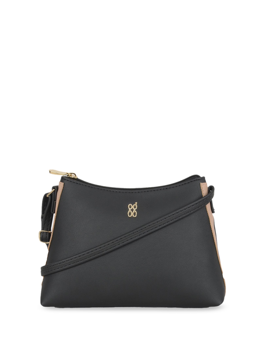 

Baggit Women Structured Sling Bag, Black