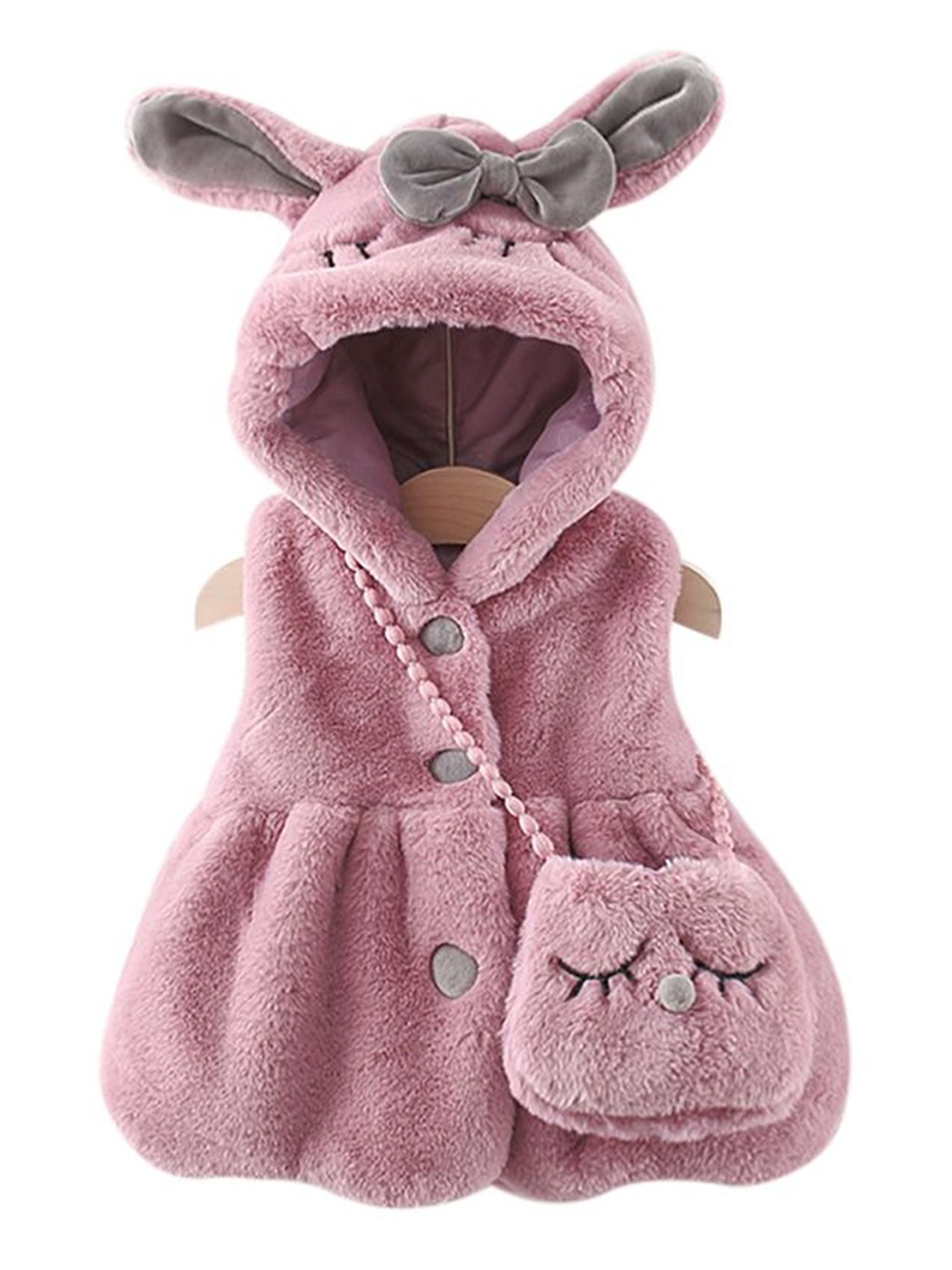 

StyleCast x Revolte Infant Girls Hooded Overcoats, Purple
