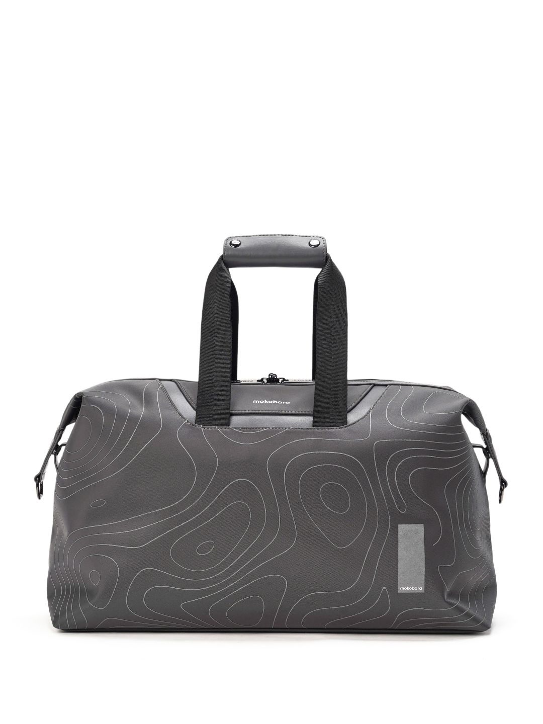 

MOKOBARA The Fuji Printed Medium Duffel Bag-24 liters, Grey melange