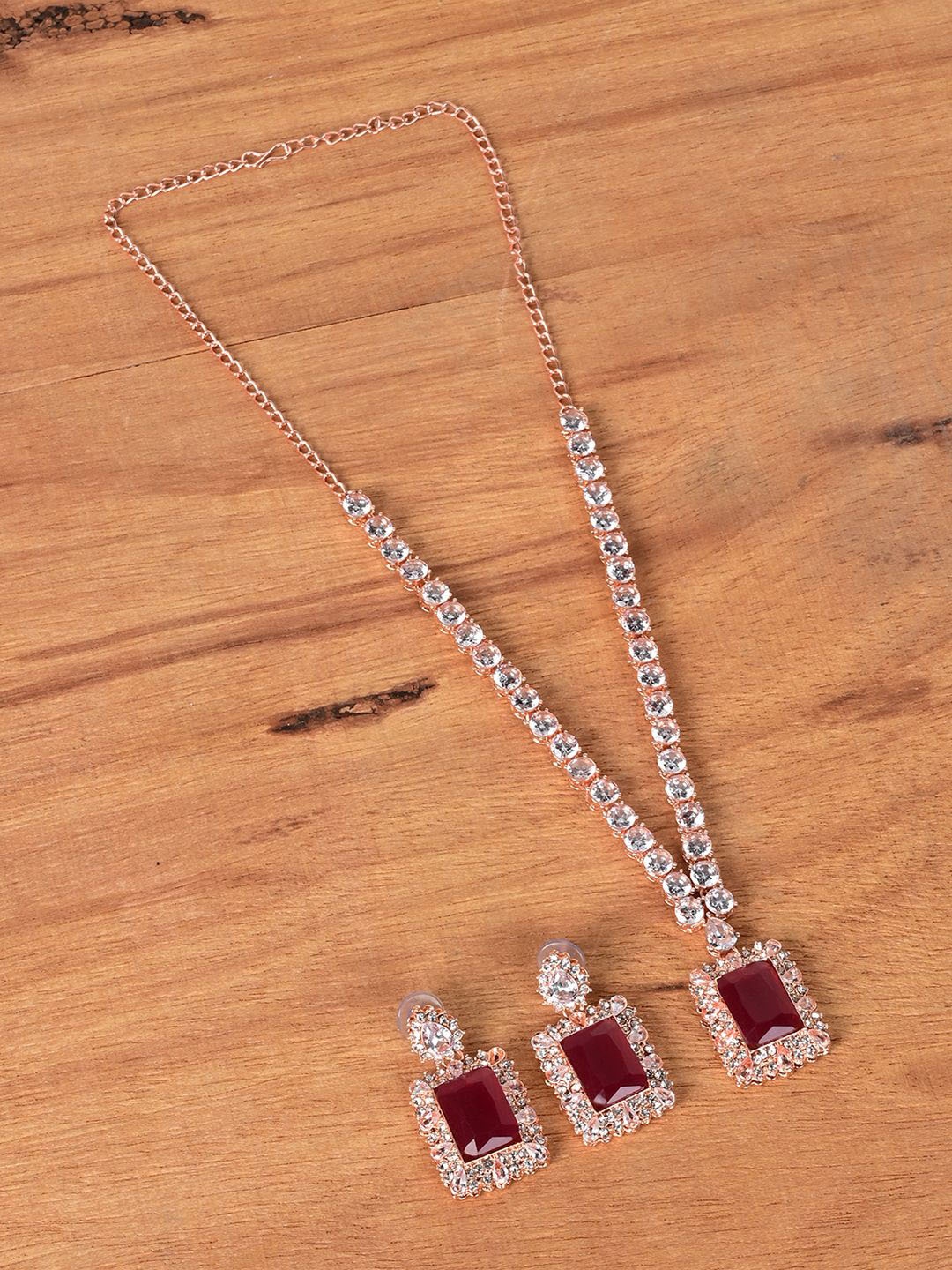 

Keviv Gold Plated AD Studded Jewellery Set