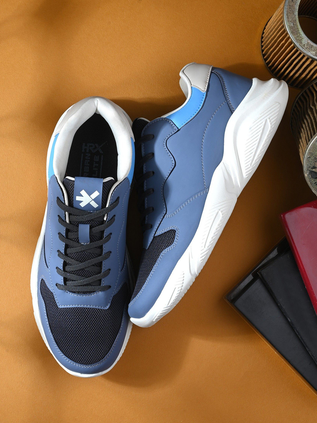 

HRX by Hrithik Roshan Men Mesh Running Non-Marking Shoes, Blue