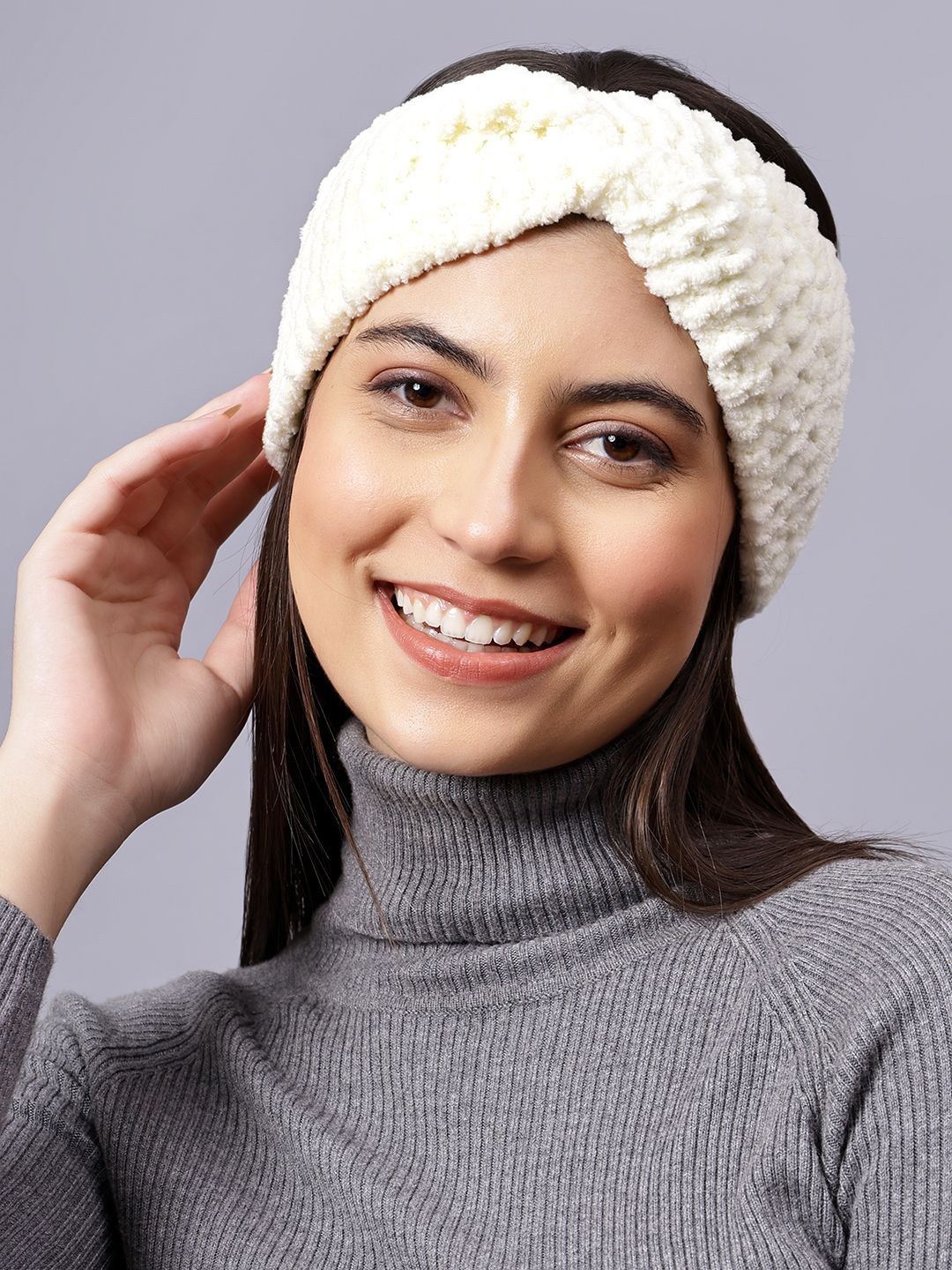 

Velvery Women Chill Wrap Headband, Off white