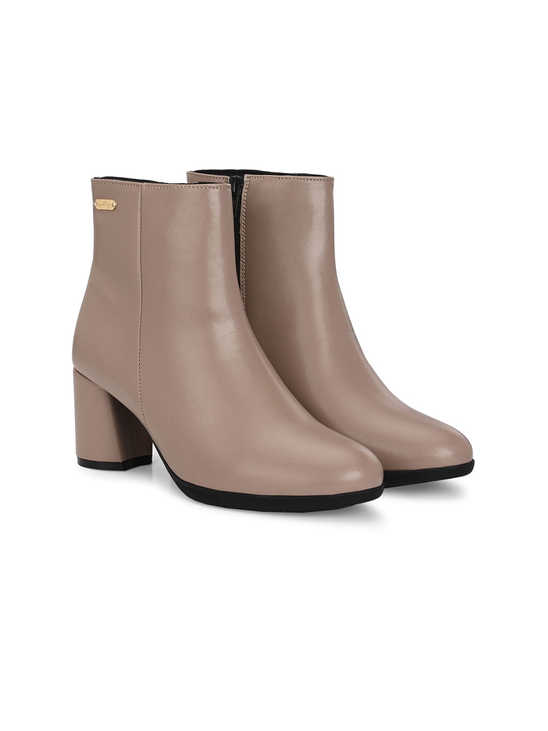 

Delize Women Block-Heeled Regular Boots, Beige