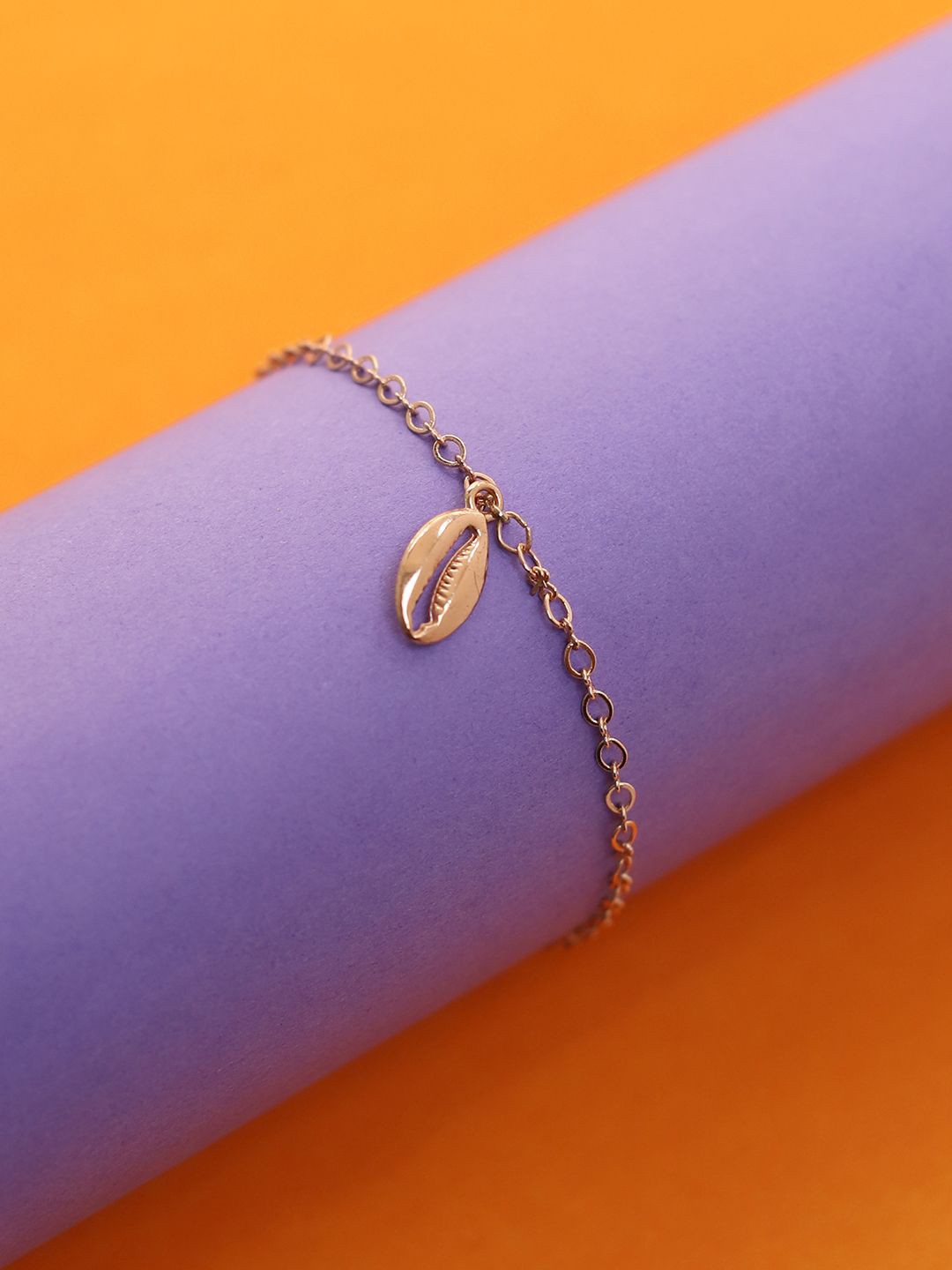 

ELLE Brass Gold-Plated Charm Bracelet
