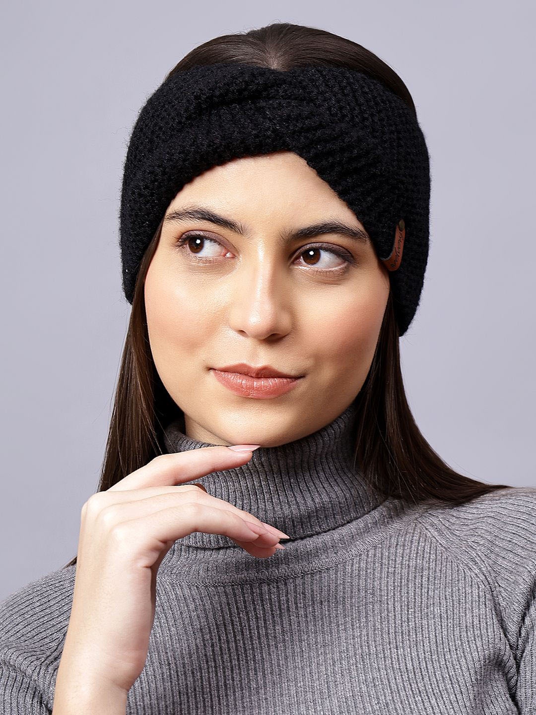

Velvery Women Chill Wrap Headband, Black