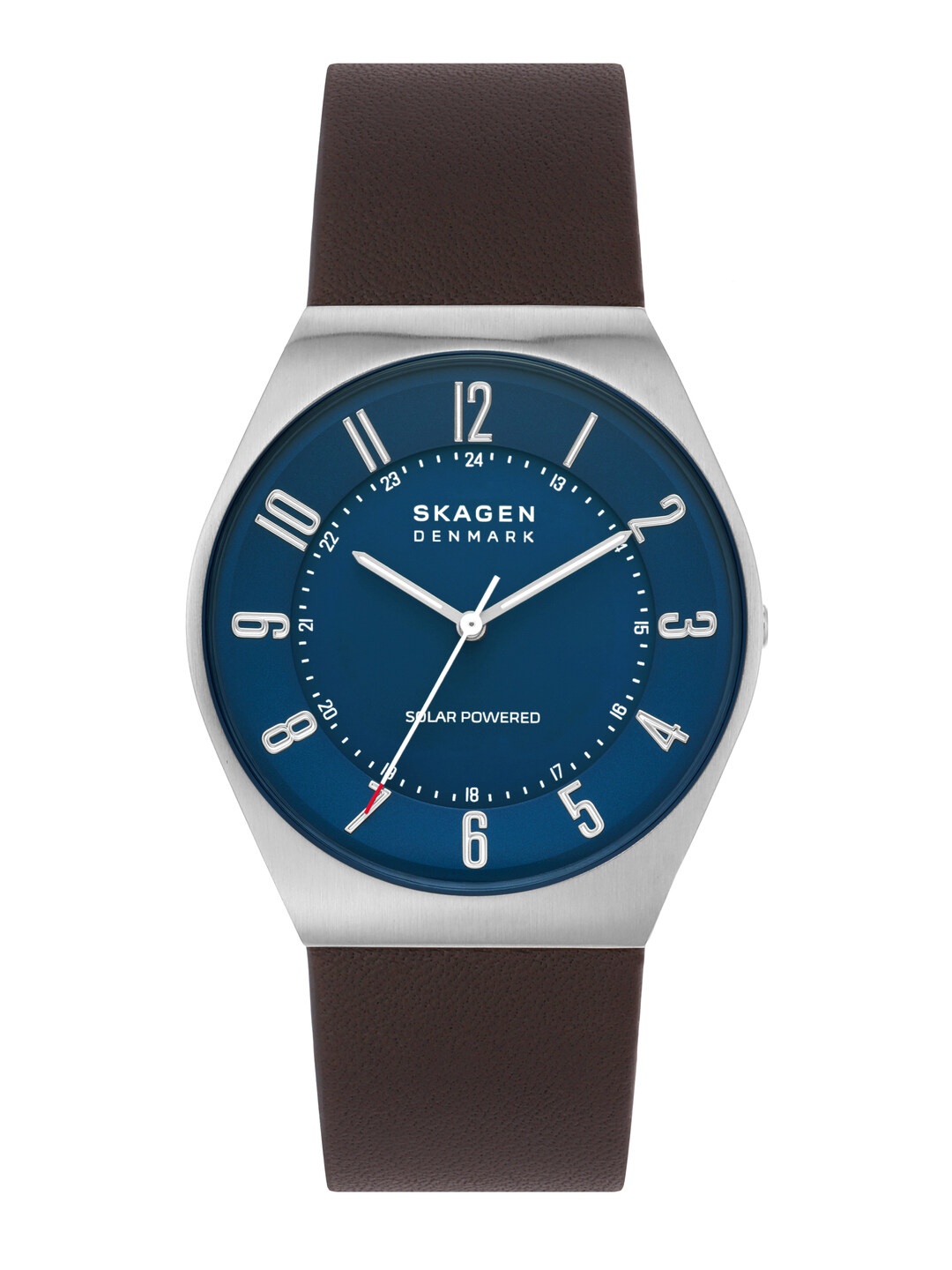 

SKAGEN Men Analogue Leather Straps Watch SKW6838, Navy blue