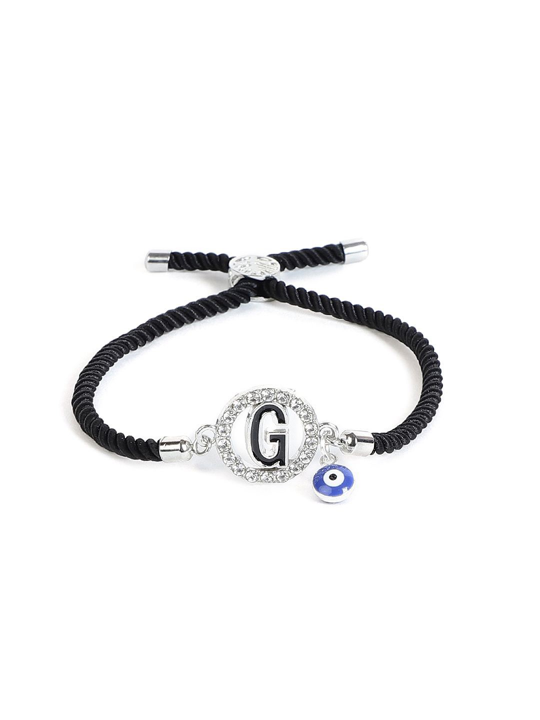 

EL REGALO Evil Eye Charm Bracelet, Black