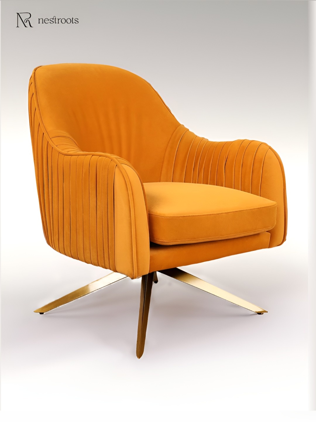 

nestroots Yellow Cushioned Lounge Chair