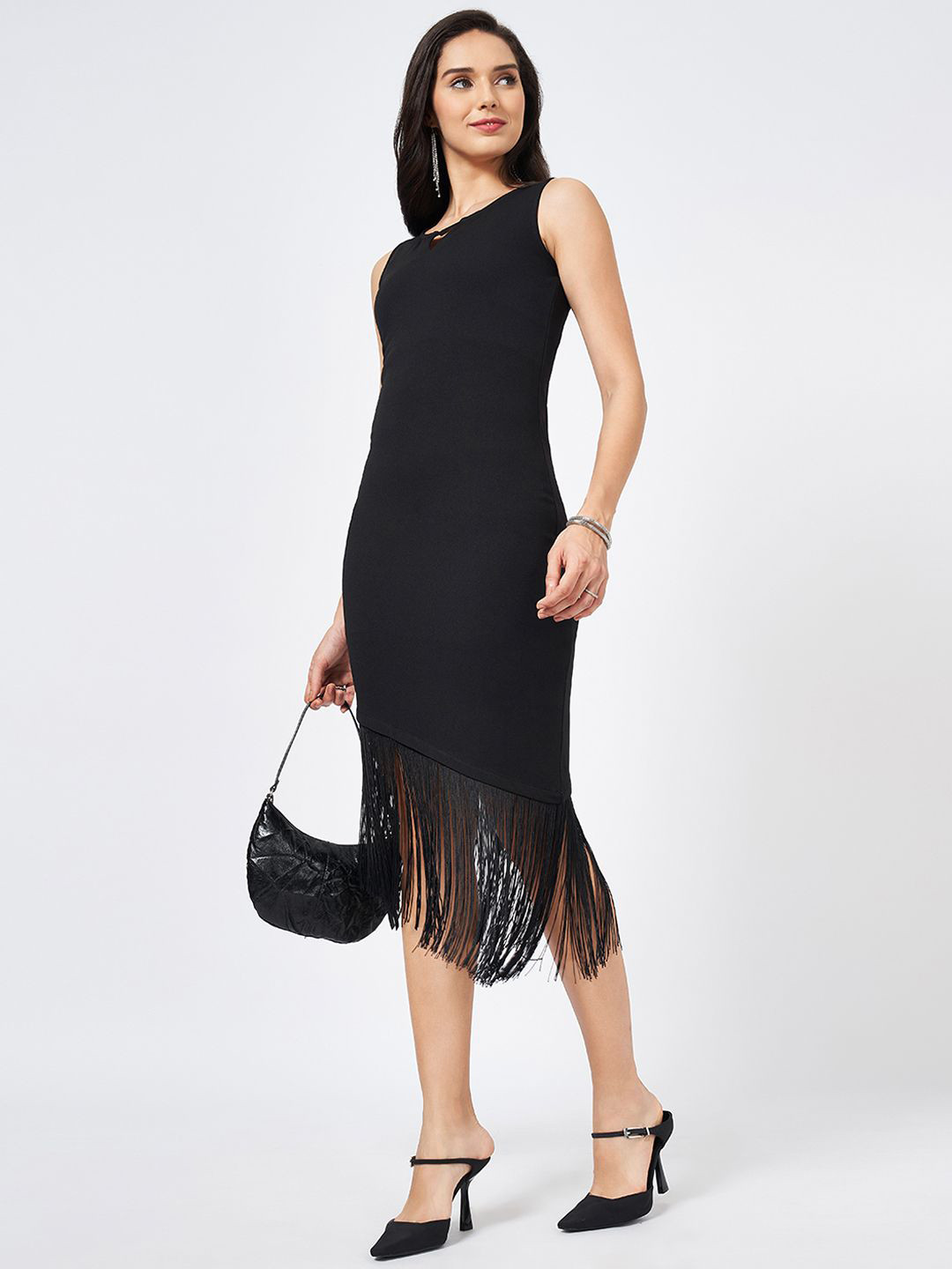 

Annabelle by Pantaloons Sheath Midi Dress, Black