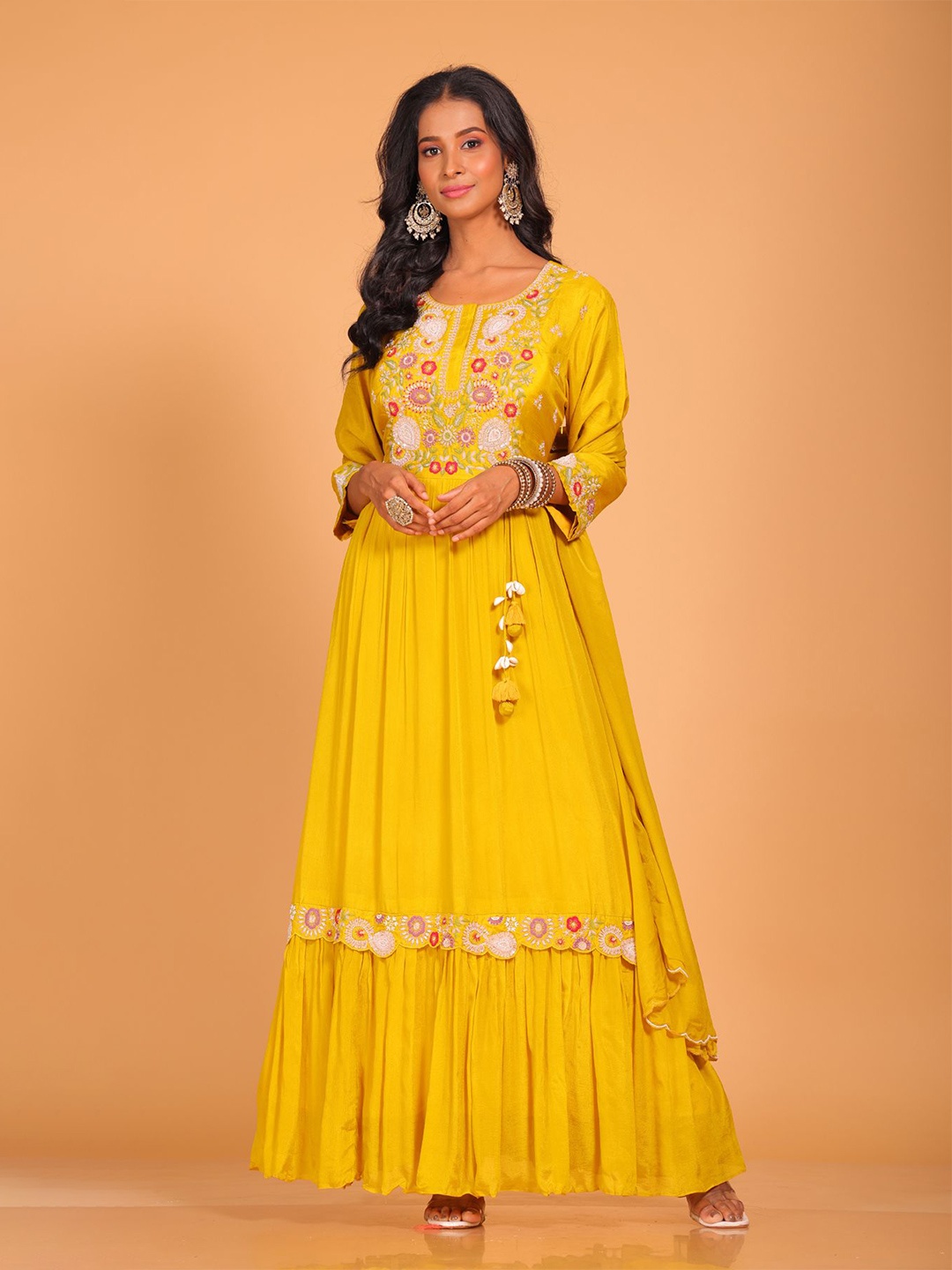 

Morchari Maxi A-line Dress, Yellow