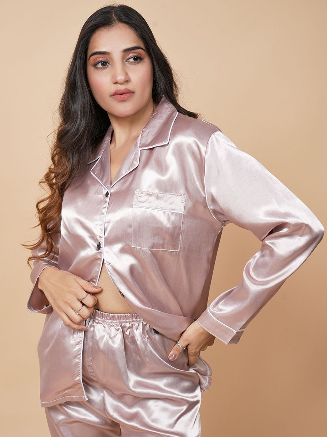 

ANSEE by Addery Women Night suit, Copper