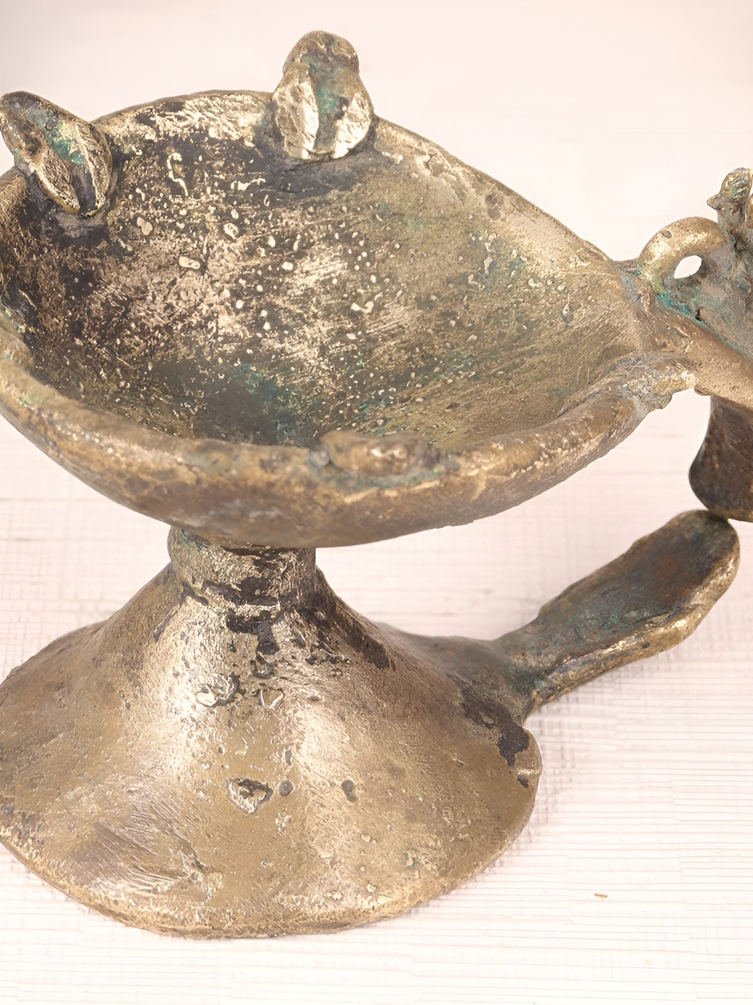 

Indianshelf Bronze and Black Brass Designer Diwali Diya
