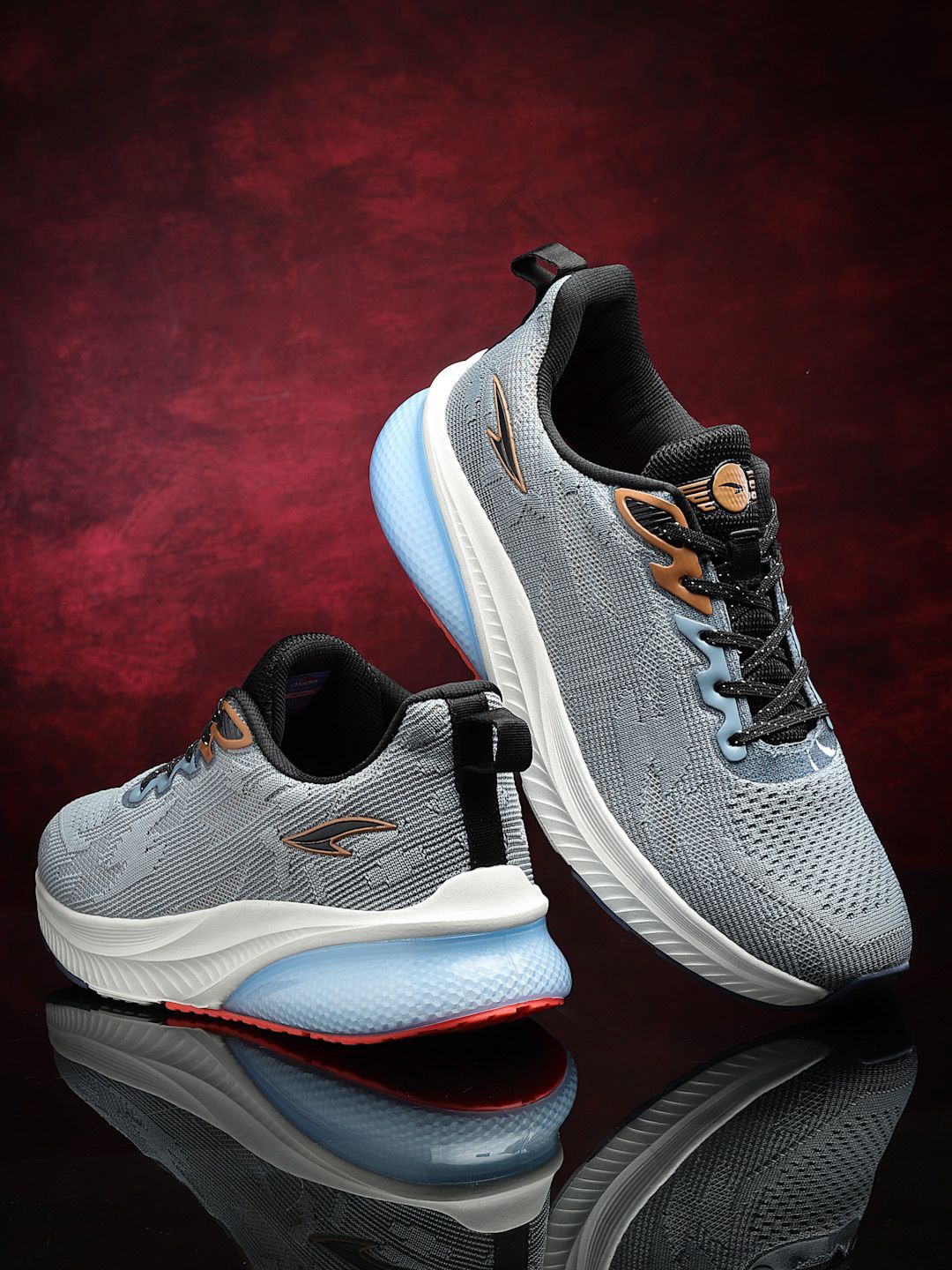 

ASIAN Men Mesh Running Non-Marking Shoes, Blue