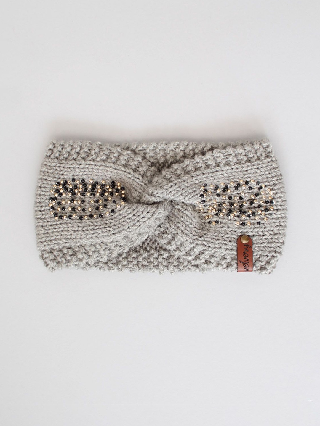 

Velvery Women Chill Wrap Headband, Grey