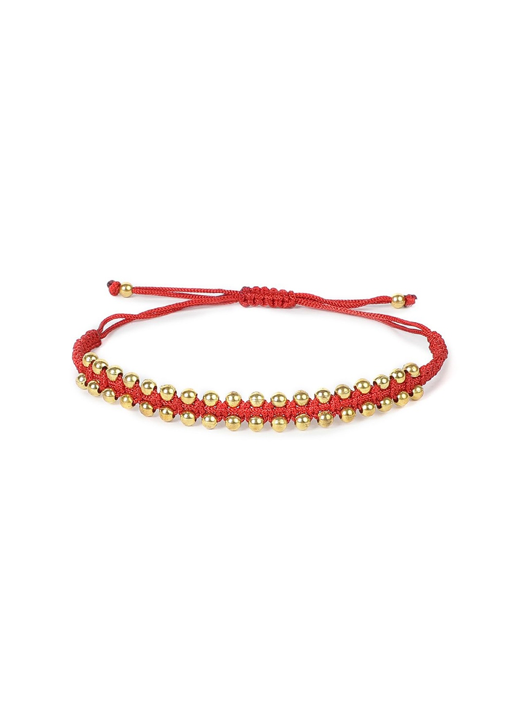 

EL REGALO Unisex Beaded Wraparound Bracelet, Red