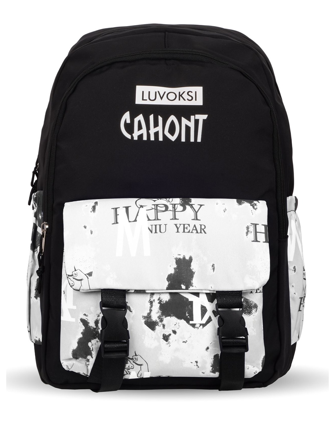 

Luvoksi Women Graphic Printed Up To 14 Inch Casual Backpack, Black