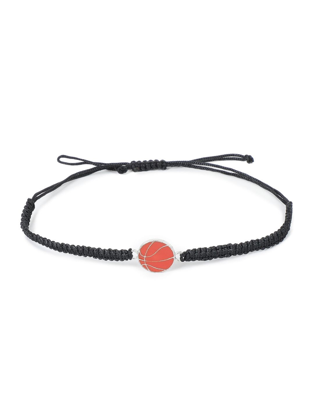

EL REGALO Kids Stone Studded Charm Bracelet, Black