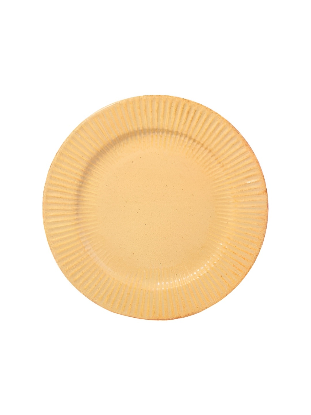 

AMALAFIEE CERAMICS Peach-Coloured 4 Pieces Textured Ceramic Microwave Safe Plates