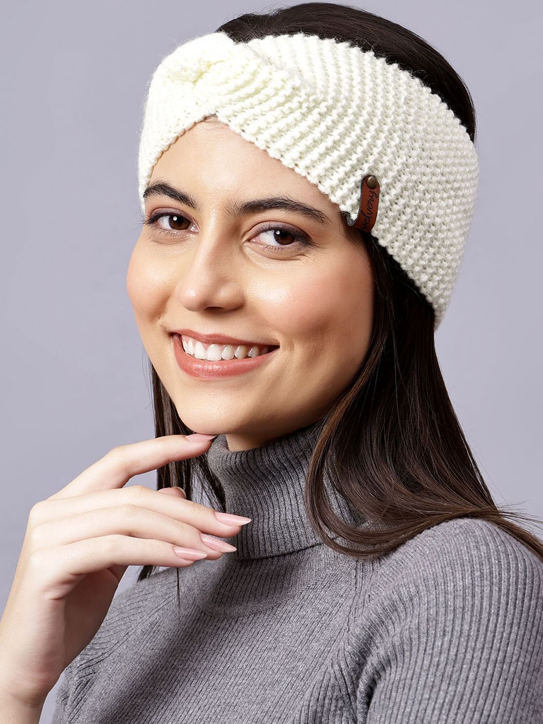 

Velvery Women Chill Wrap Headband, Off white