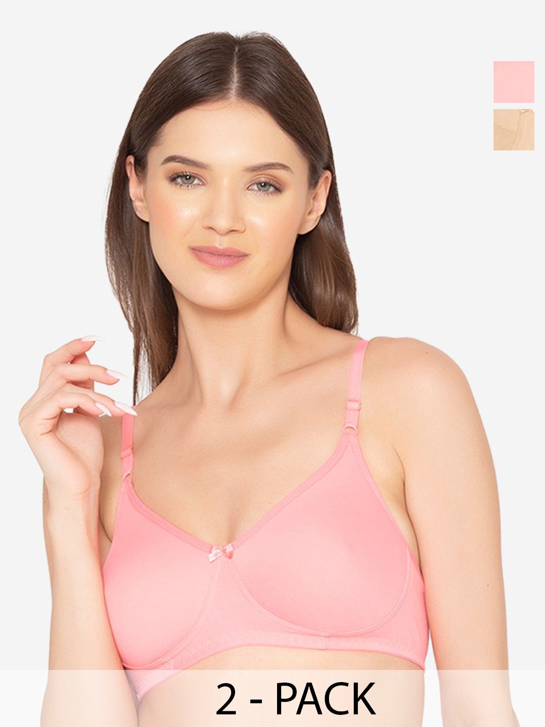 

GROVERSONS Paris Beauty Solid Bra Full Coverage, Beige