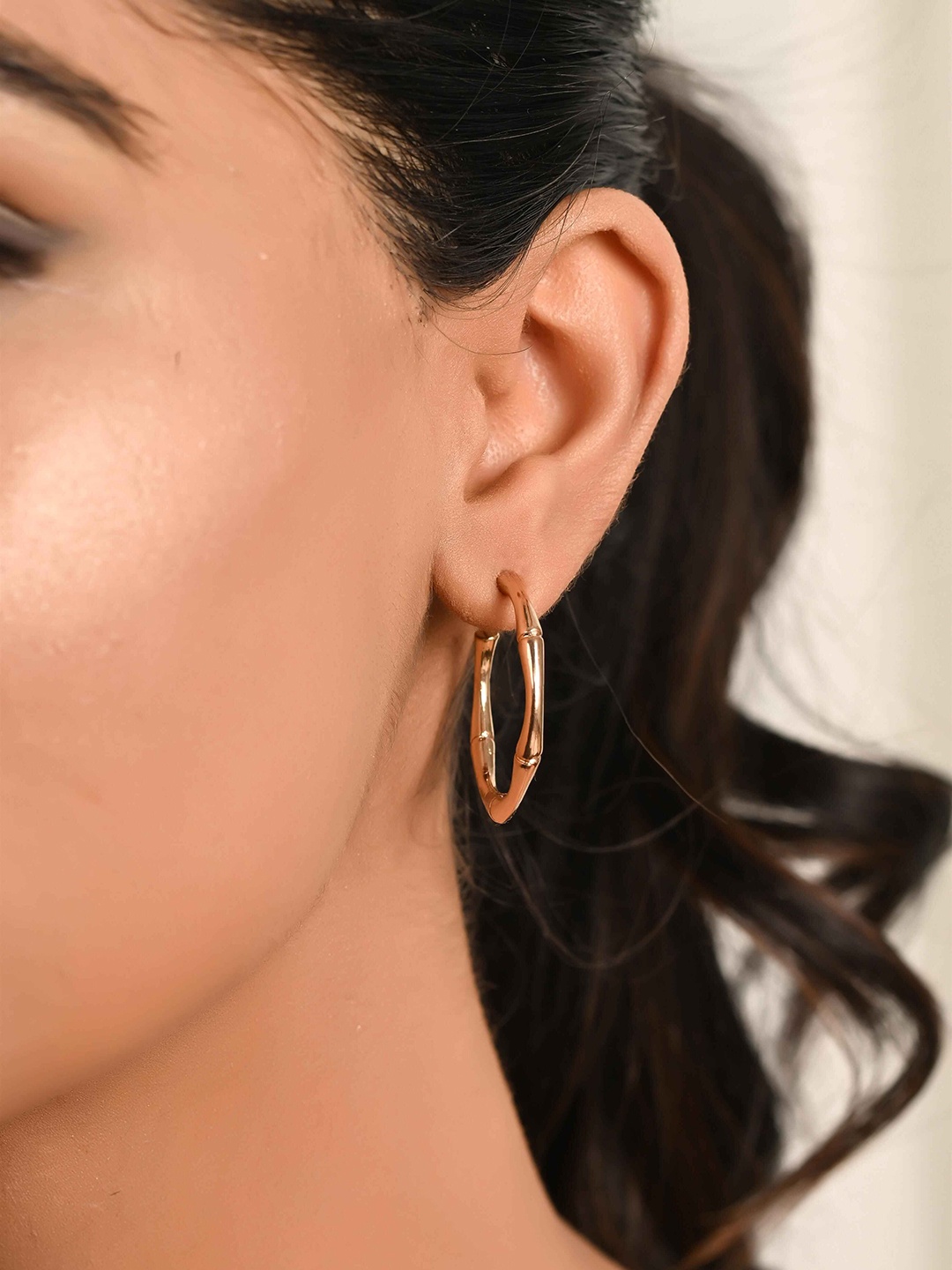 

Raf the label Gold Plated Half Hoop Earrings