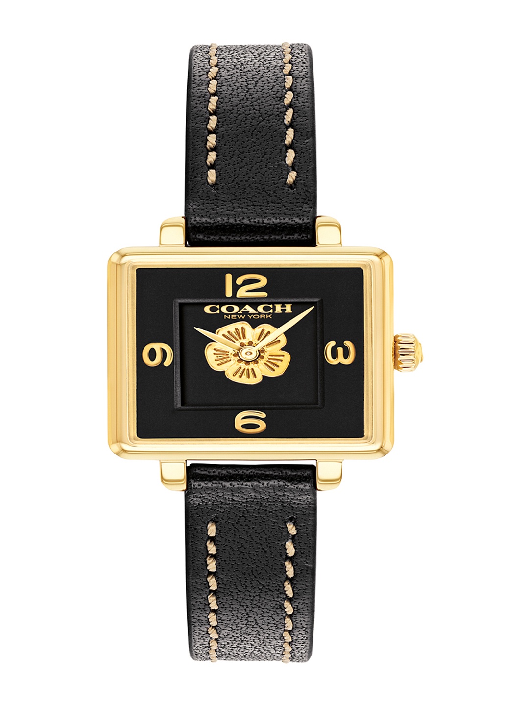 

Coach Women Cass Dial & Leather Straps Analogue Watch 14503695, Black