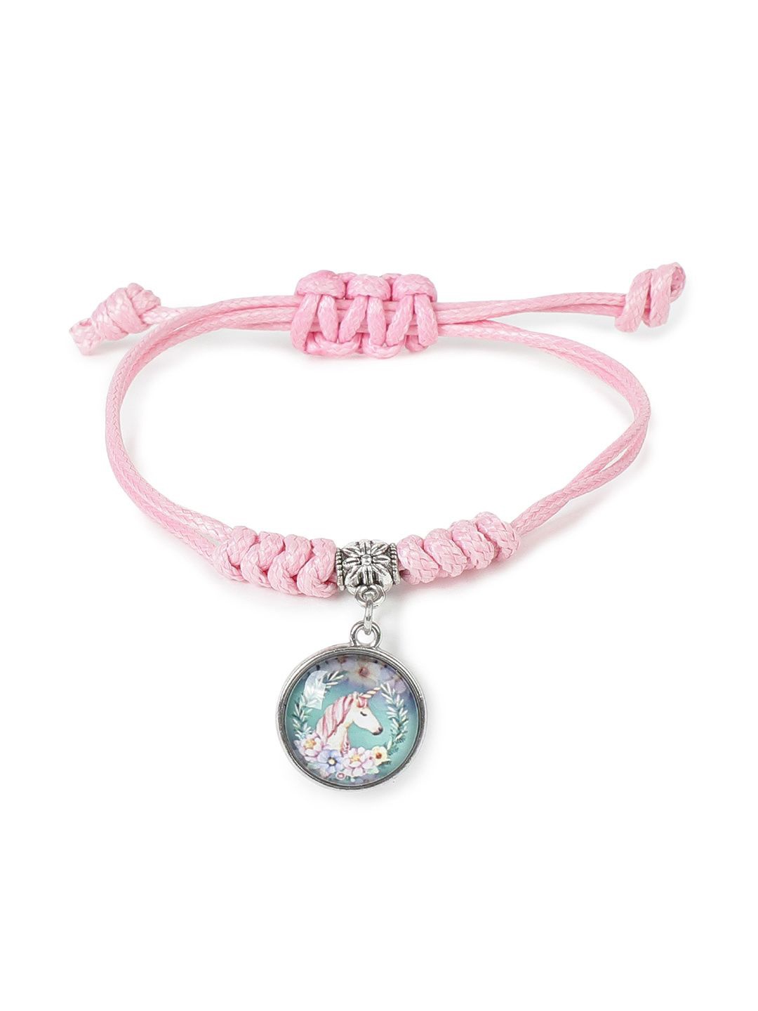 

EL REGALO Girls Charm Bracelet, Pink