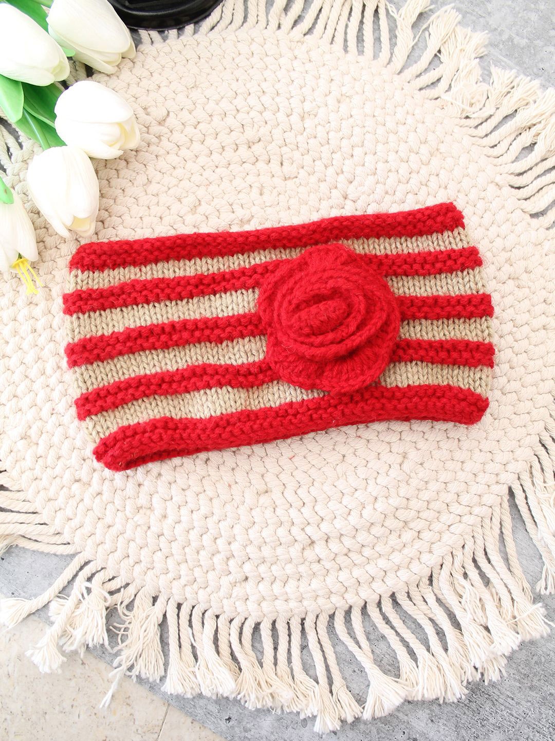 

Velvery Women Chill Wrap Headband, Red