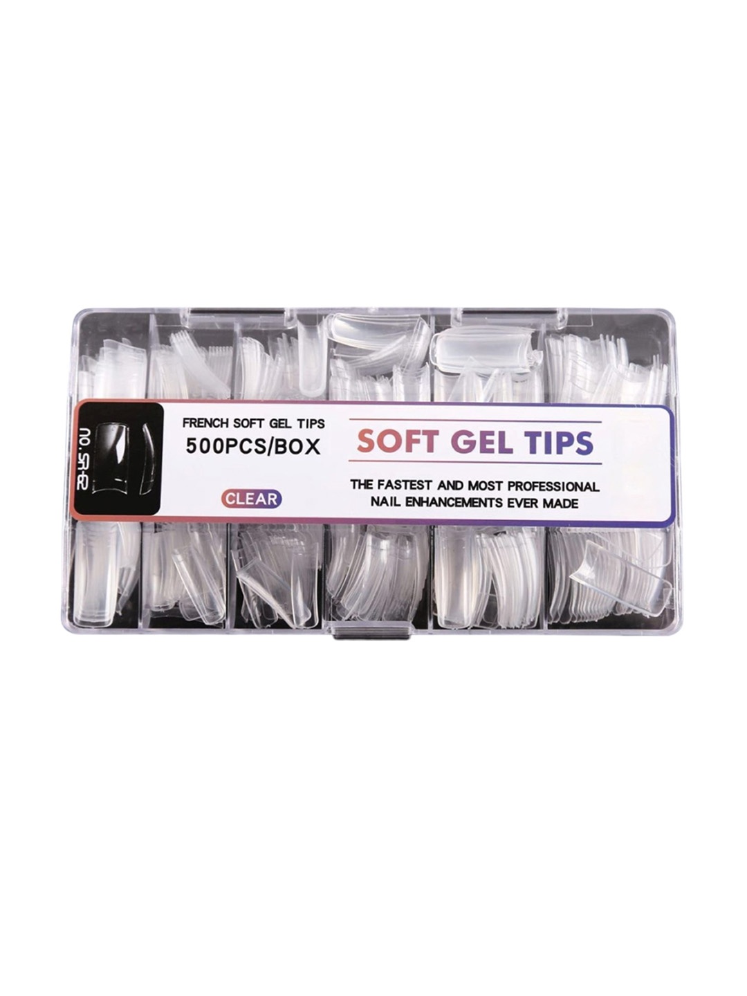 

RANORE Set Of 500 Press On Artificial Nails - Transparent