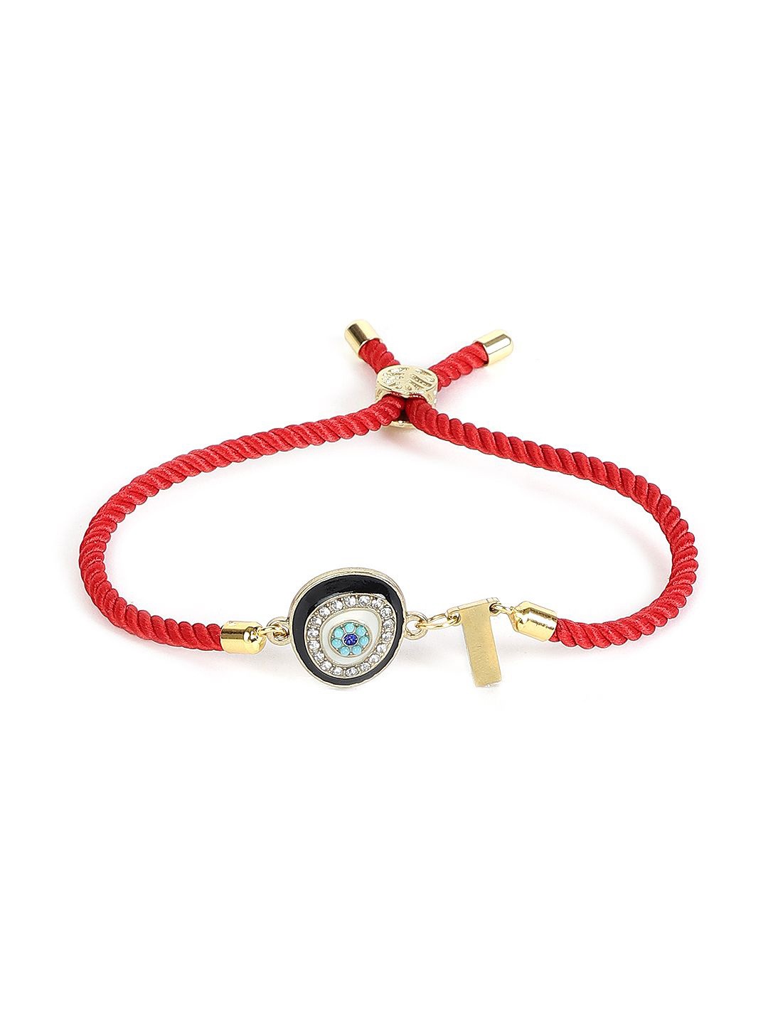 

EL REGALO Artificial Stones Charm Bracelet, Red