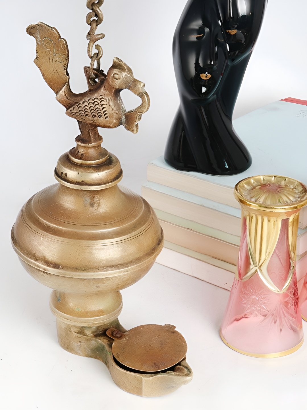 

Indianshelf Gold Toned Brass Diwali Diya