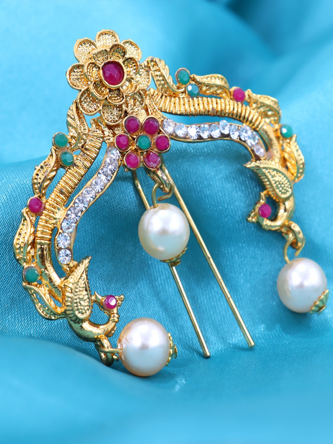 

Krelin Women Hair Accessory Set Aambada Juda Pin, Gold