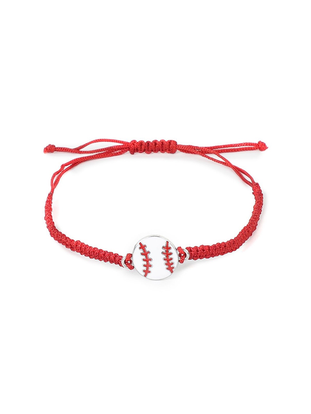 

EL REGALO Girls Charm Drawstring Bracelet, Red