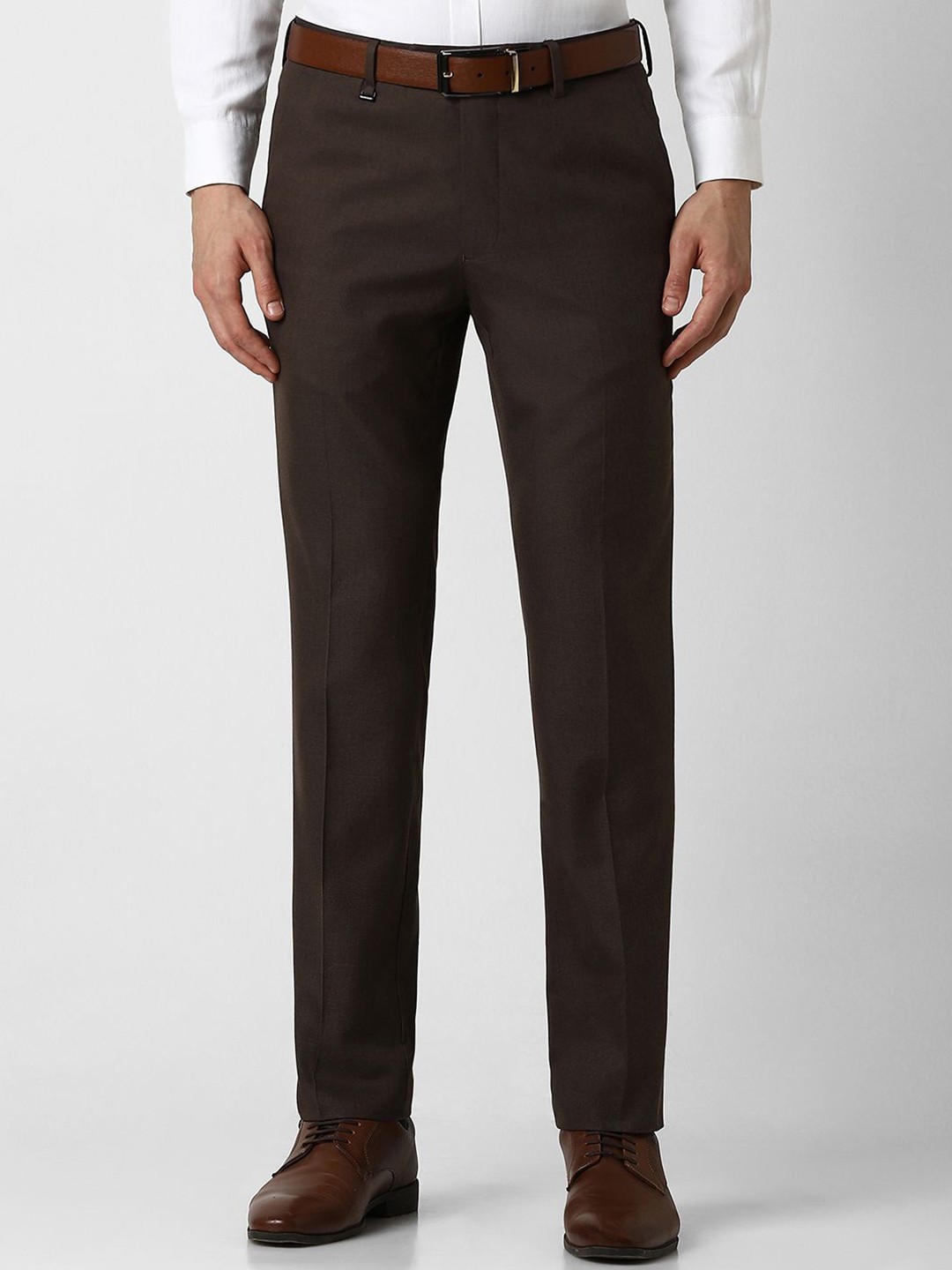 

Van Heusen Men Slim Fit Trousers, Brown