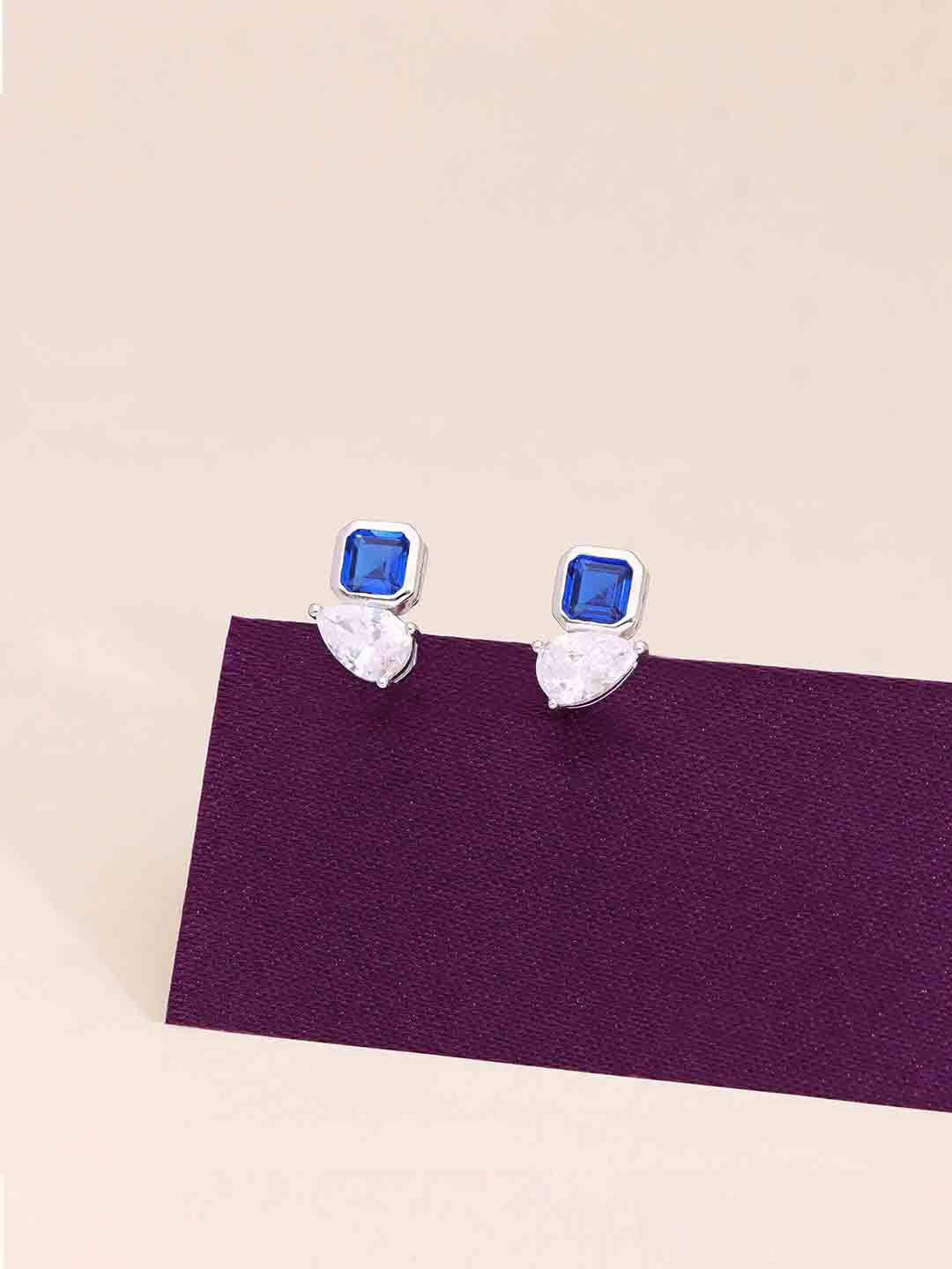 

KAI JEWEL 92.5 Sterling Silver Rhodium-Plated Cubic Zirconia Studs