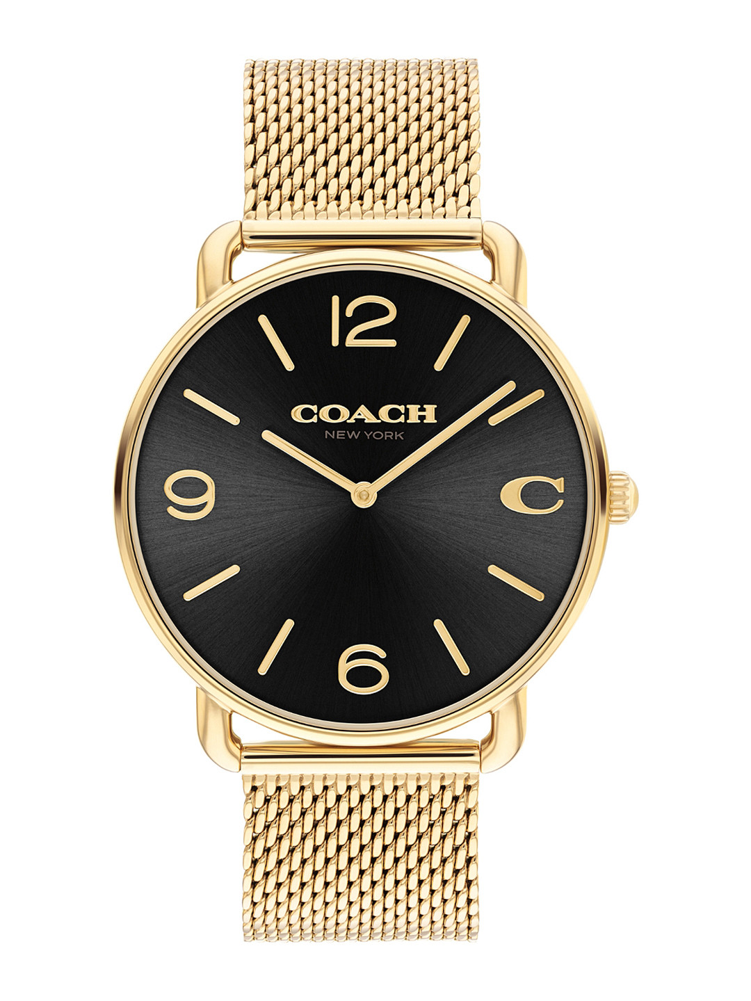 

Coach Men Elliot Dial & Stainless Steel Bracelet Style Straps Analogue Watch 14602654, Black