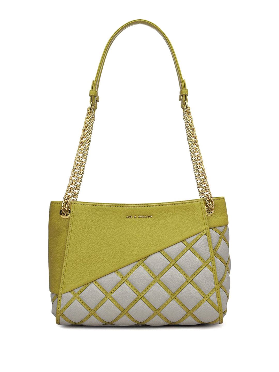 

Joe & Mellon Leather Fashion Shoulder Bag with Quilted, Green
