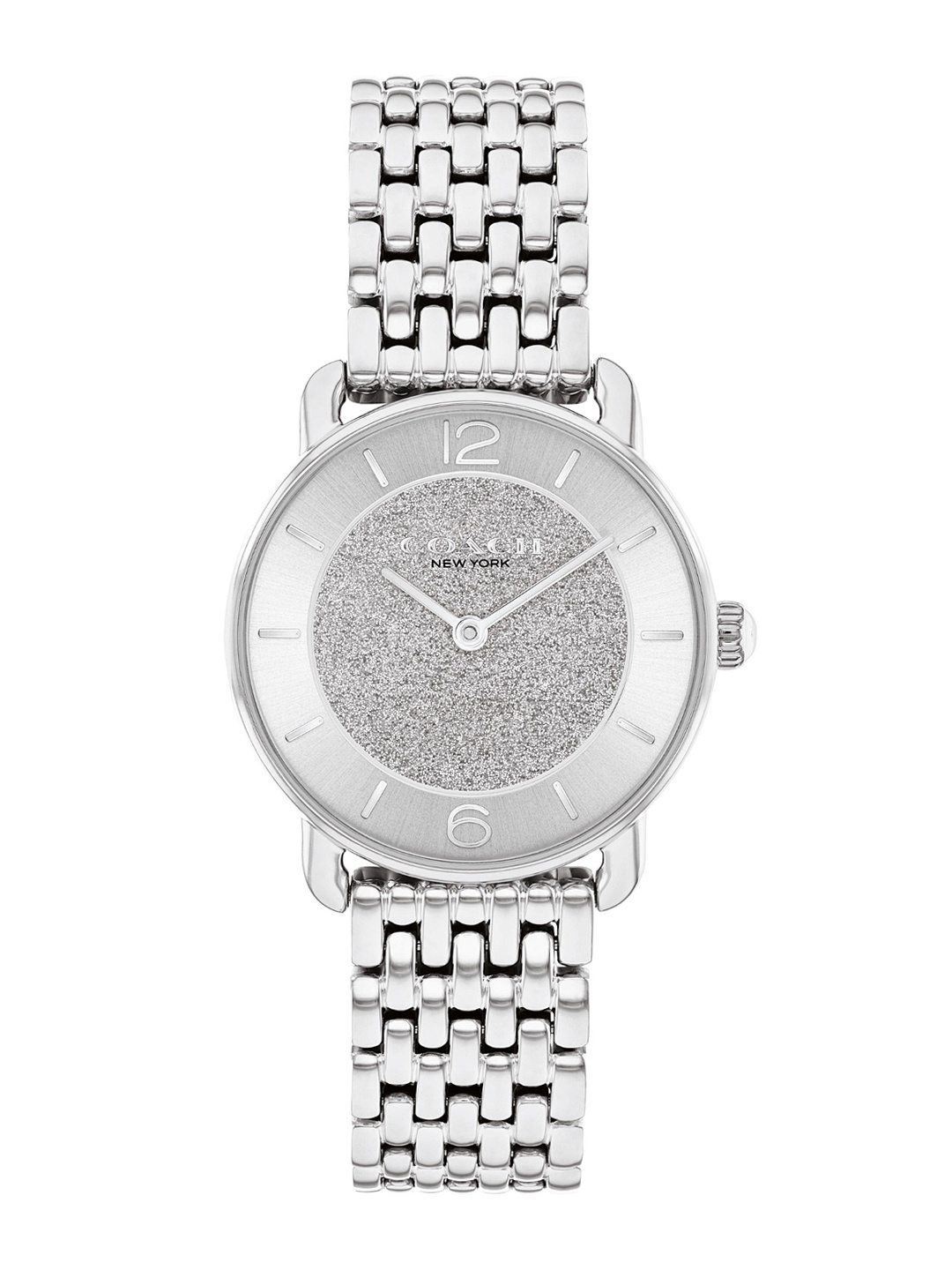 

Coach Women Elliot Embellished Bracelet Style Analogue Watch 14504369, Silver
