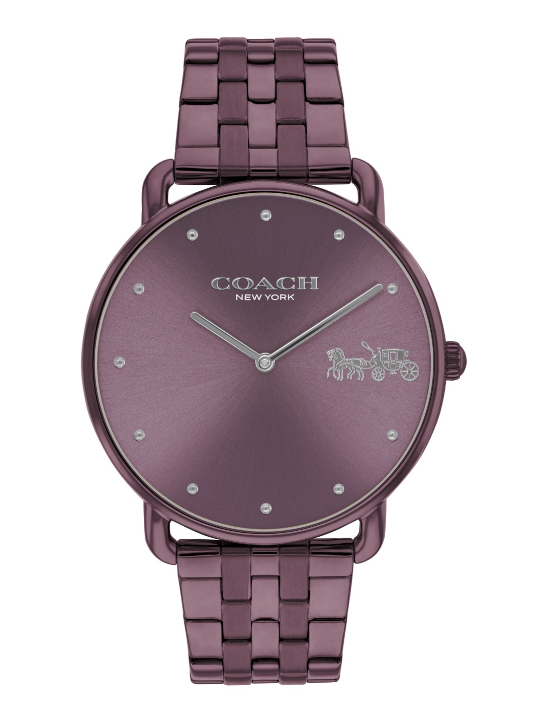 

Coach Women Elliot Analogue Watch 14504298, Purple