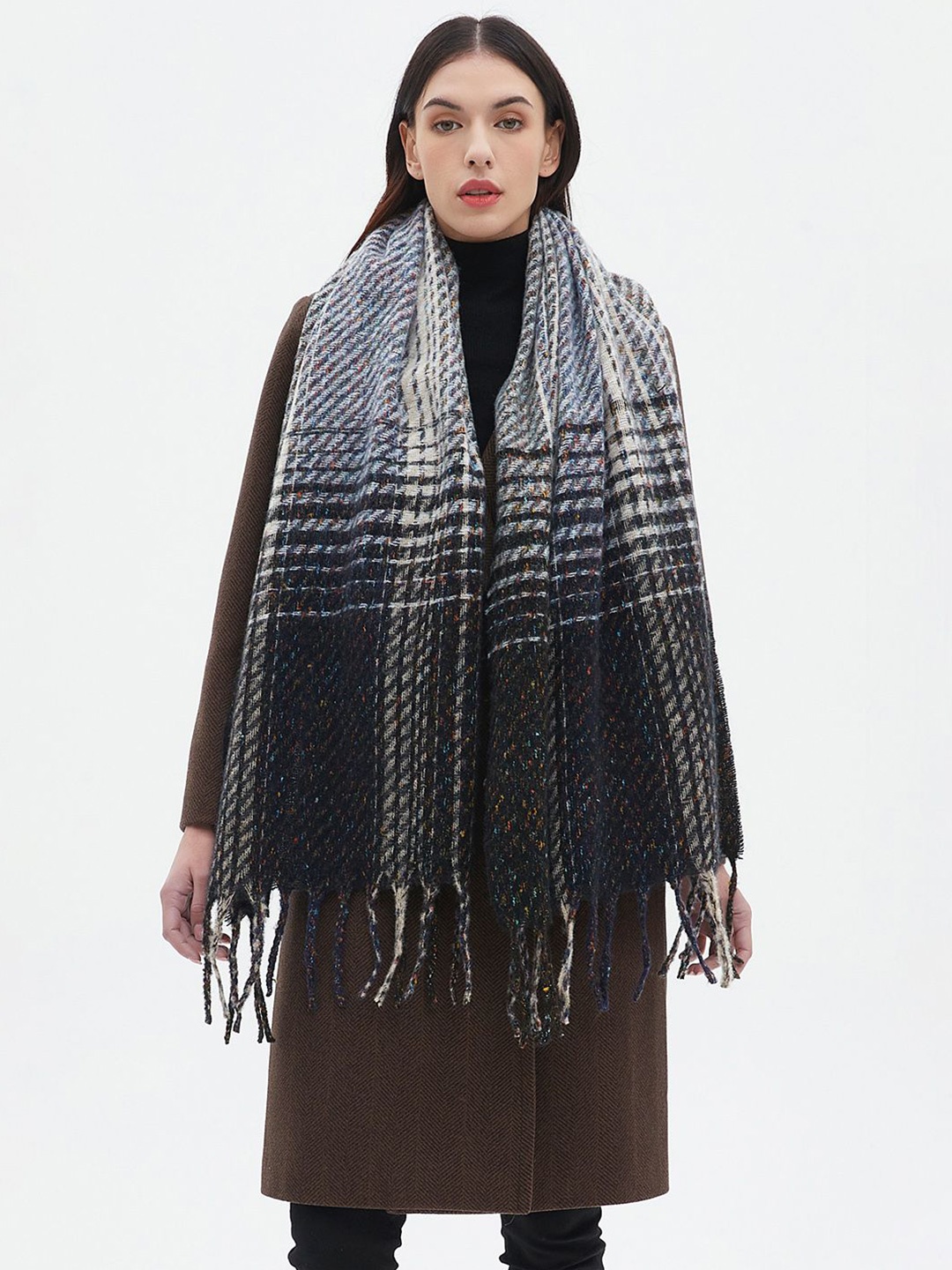 

JC Collection Women Self Design Scarve, Grey