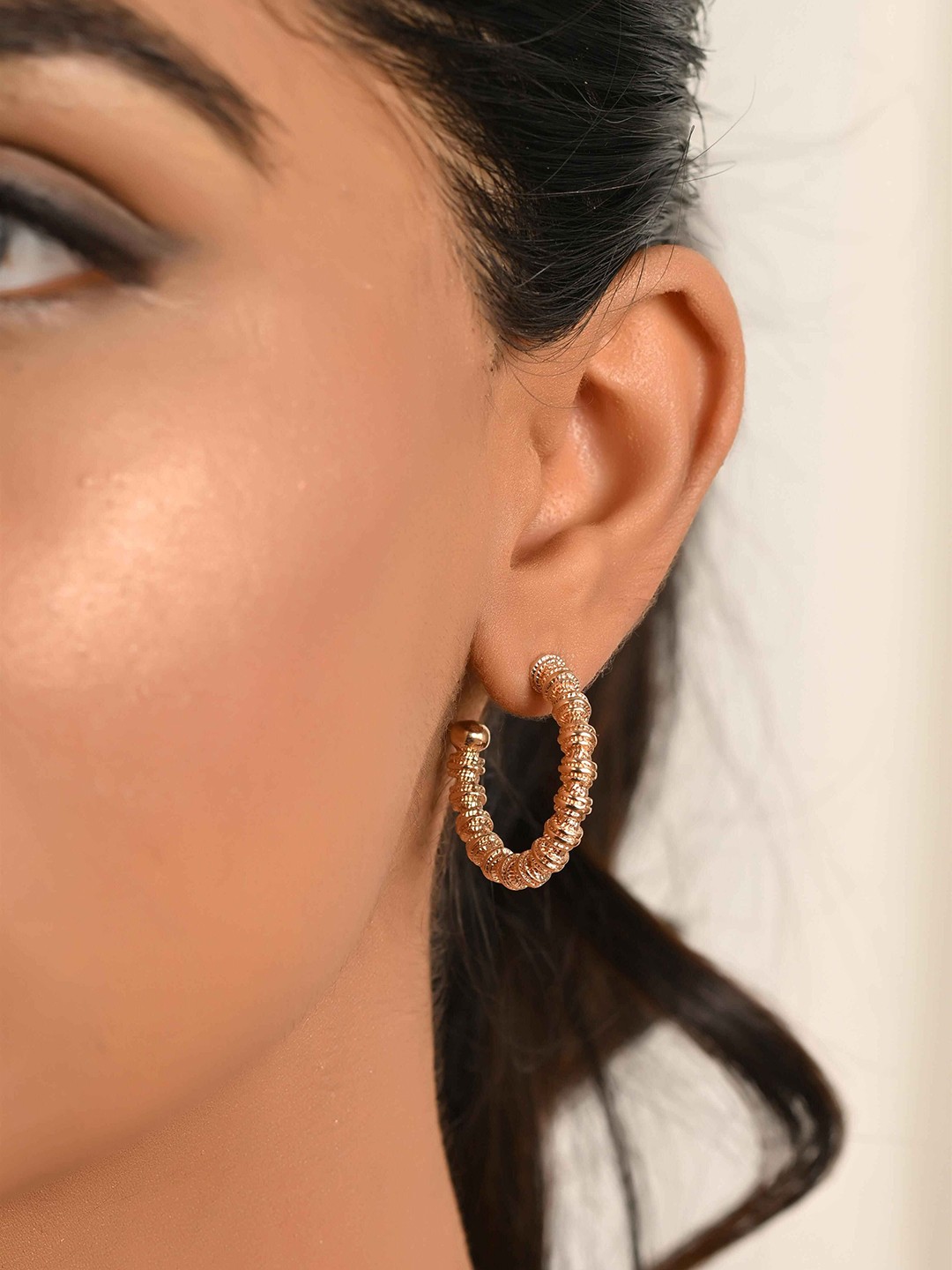 

Raf the label Gold Plated Classic Half Hoop Earrings