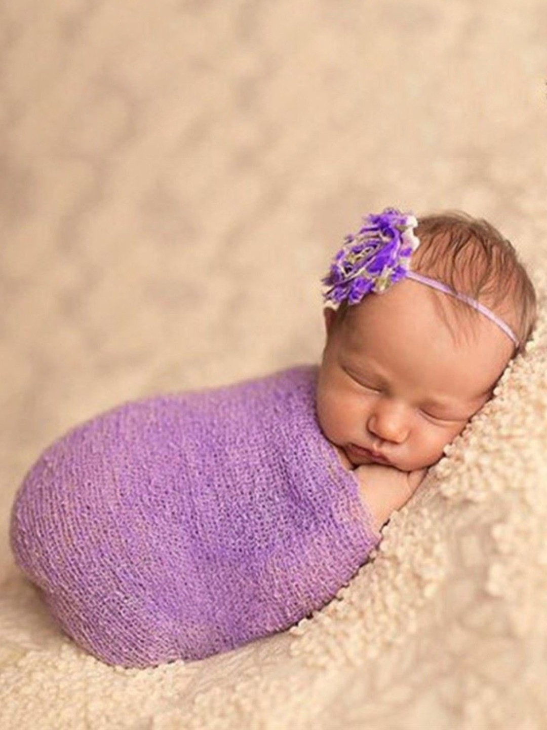 

Babymoon Infants Pack Of 2 Baby Photoshoot Props, Purple
