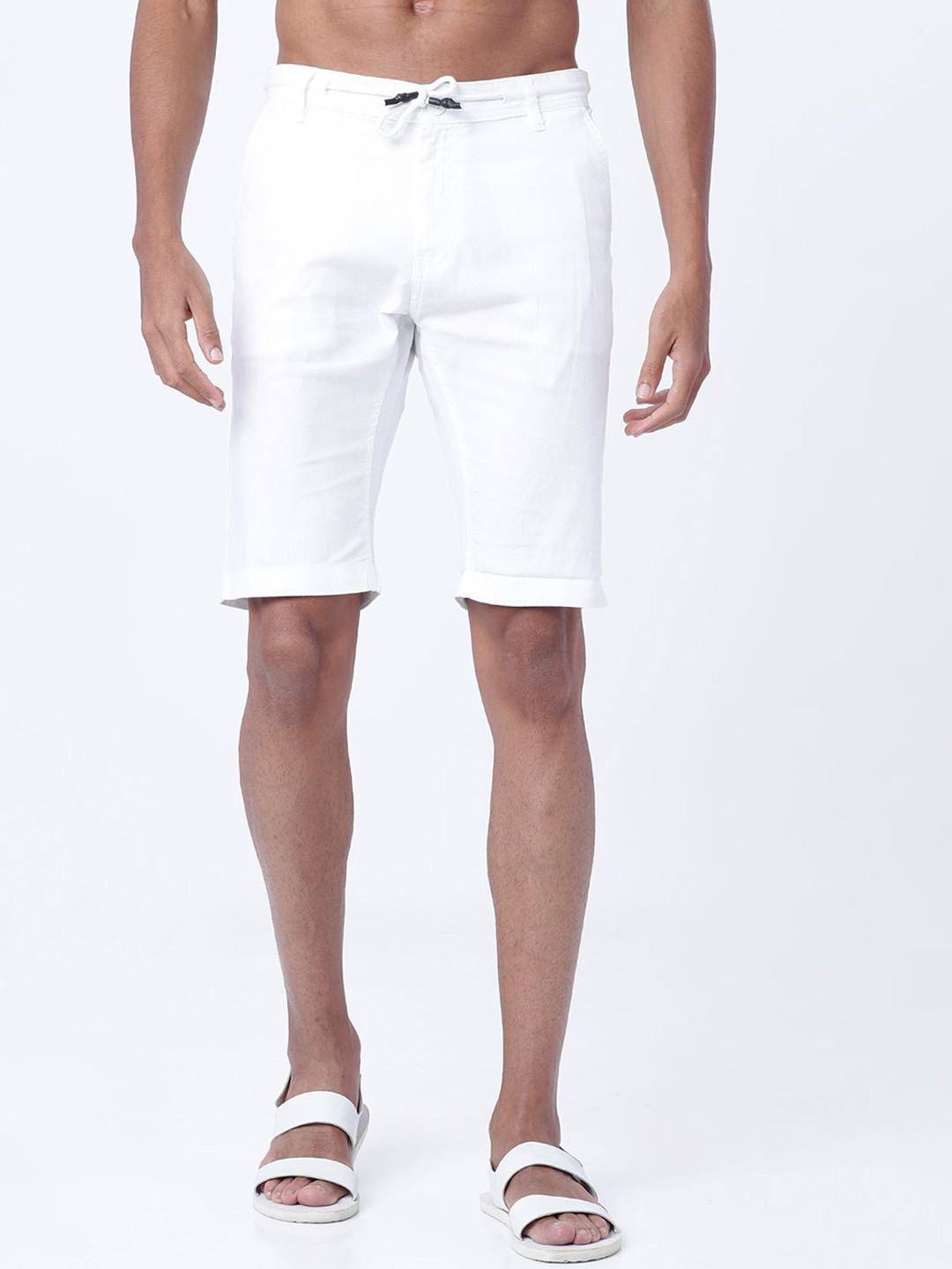 

HIGHLANDER Men Slim Fit Shorts, White
