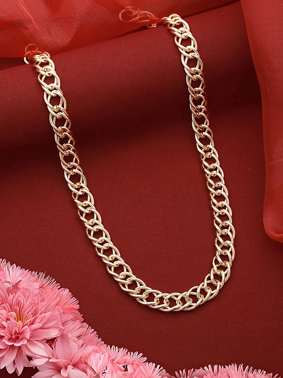 

SARAF TRENDZ Gold-Plated Chunky Link Chain Necklace