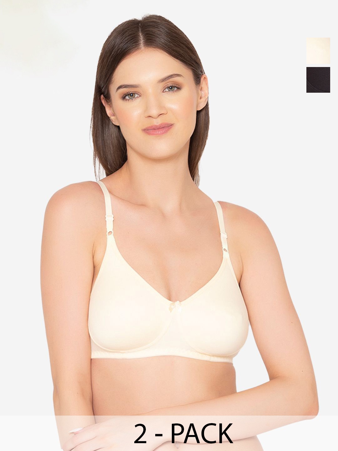 

GROVERSONS Paris Beauty Pack Of 2 Full Coverage Underwired Bra, Beige