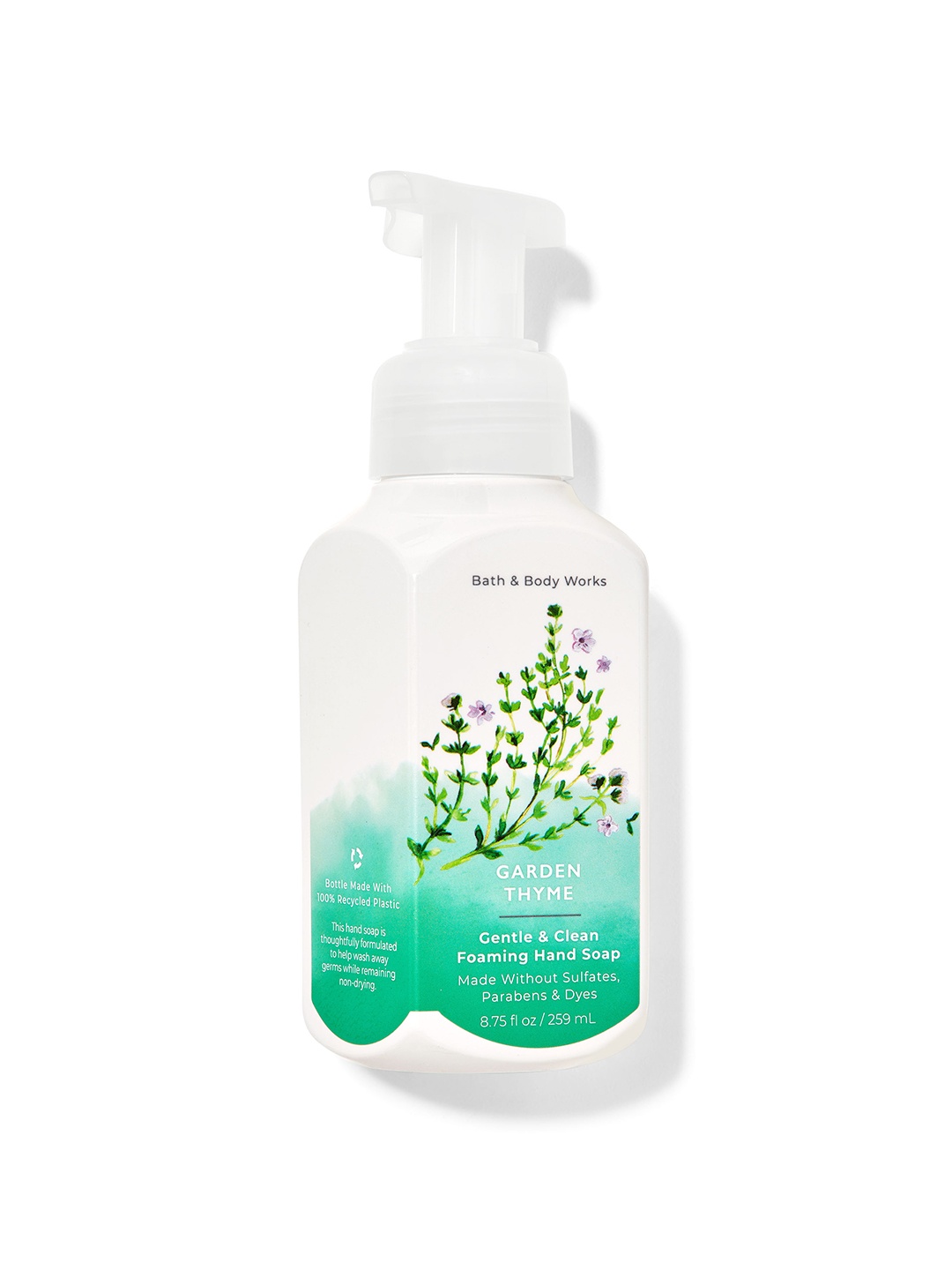 

Bath & Body Works Garden Thyme Gentle & Clean Foaming Hand Soap - 259 ml, White