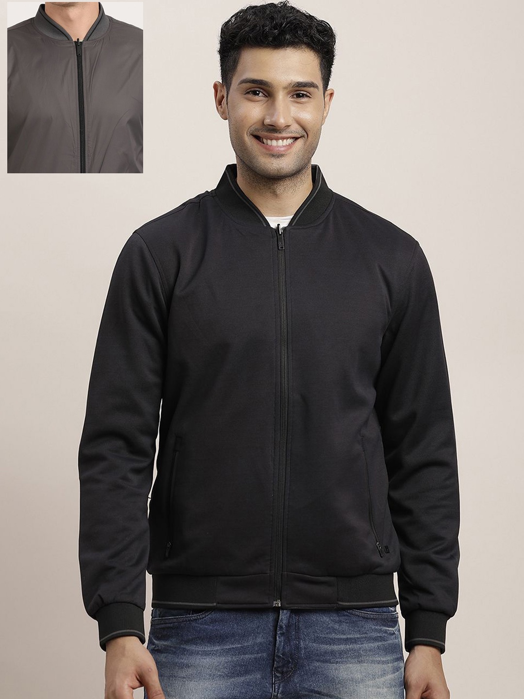 

Turtle Men Reversible Sporty Jacket, Navy blue