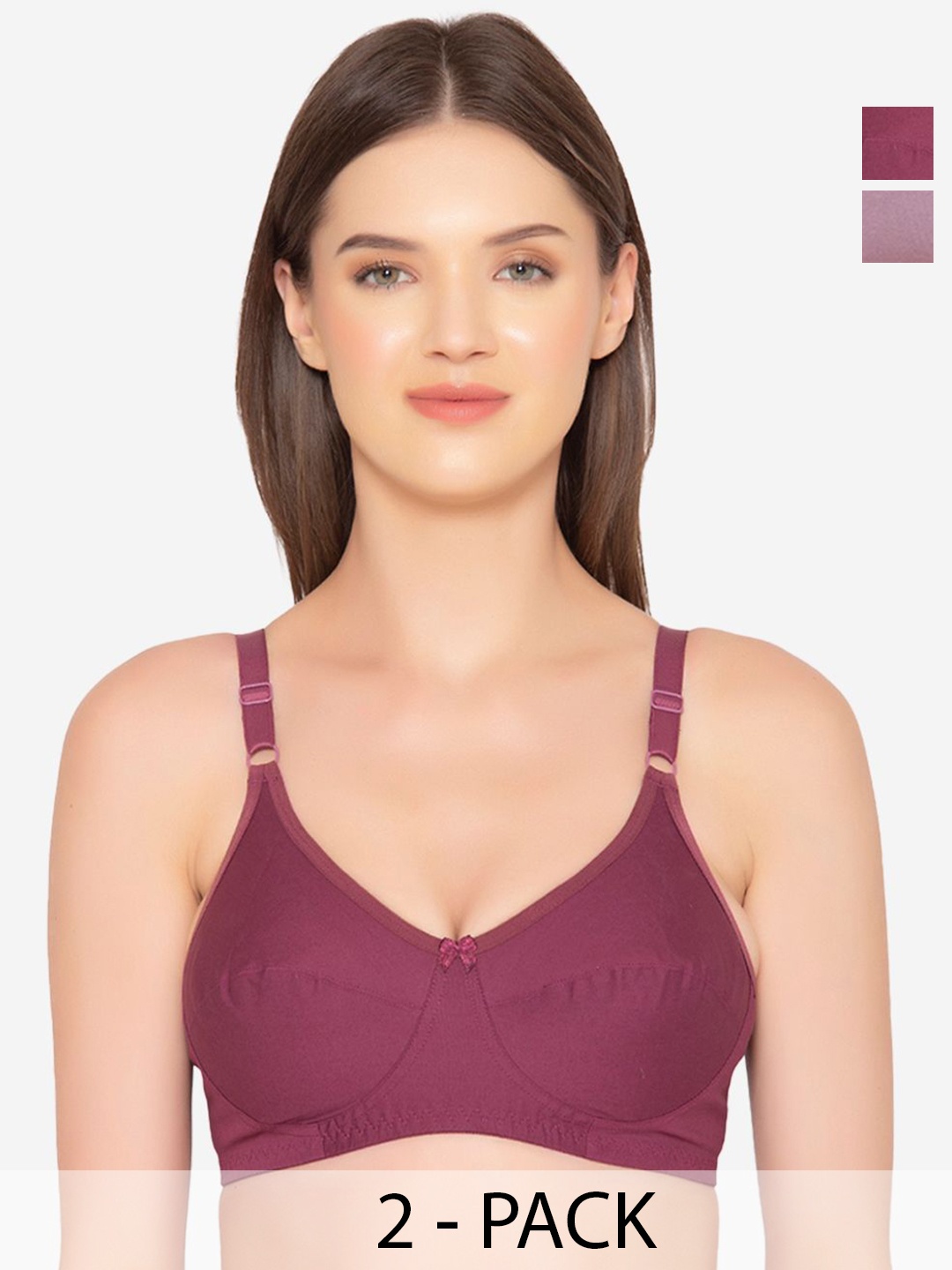

GROVERSONS Paris Beauty Solid Full Coverage Non Padded Non-Wired Bra, Lavender