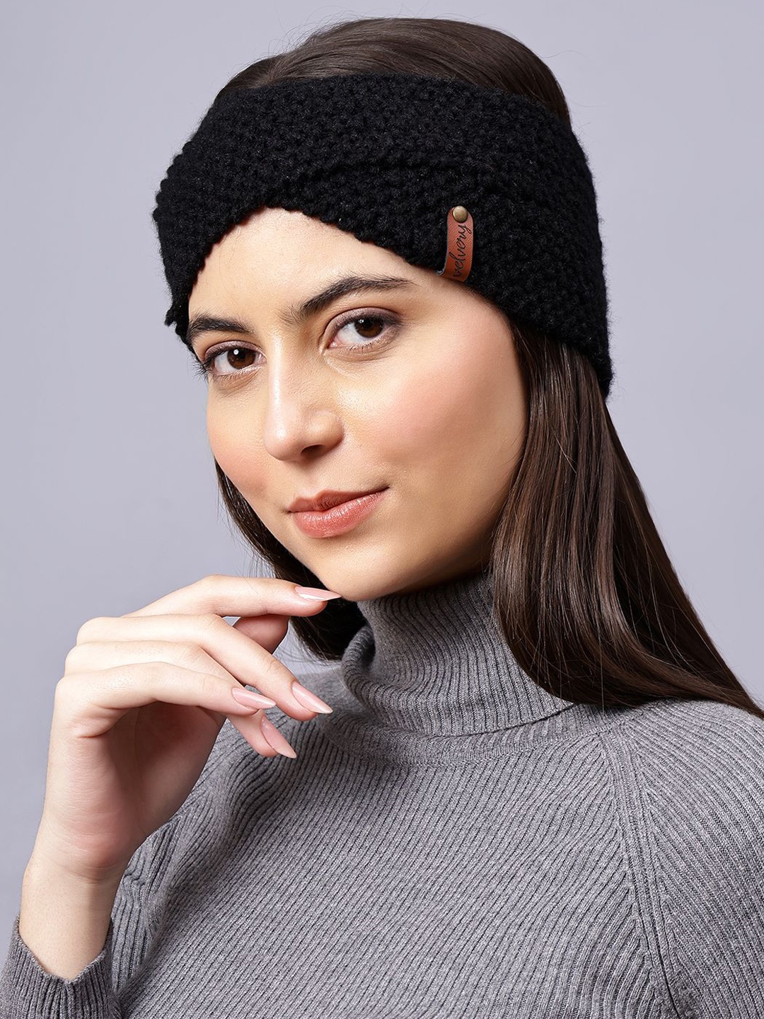 

Velvery Women Chill Wrap Headband, Black