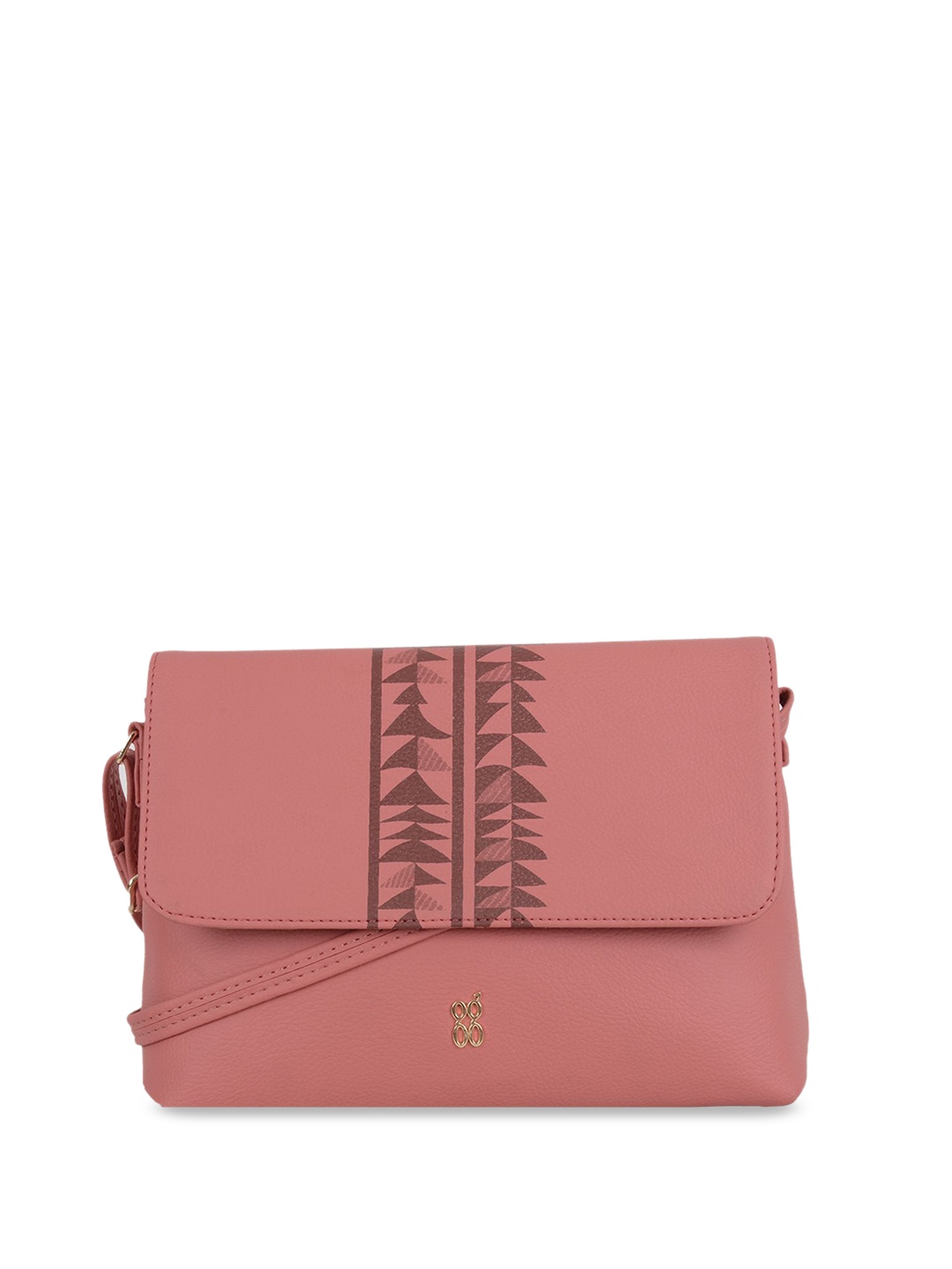 

Baggit Structured Sling Bag, Pink